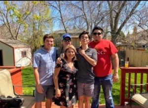 Amanda with her family