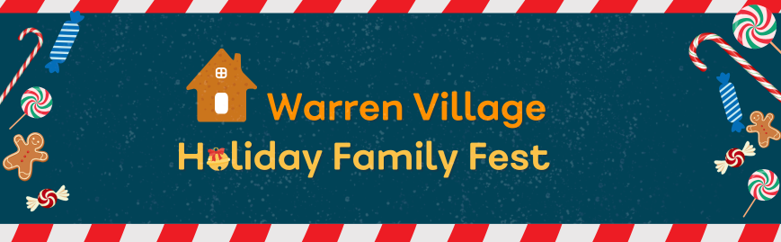 Holiday Shop web banner Warren Village