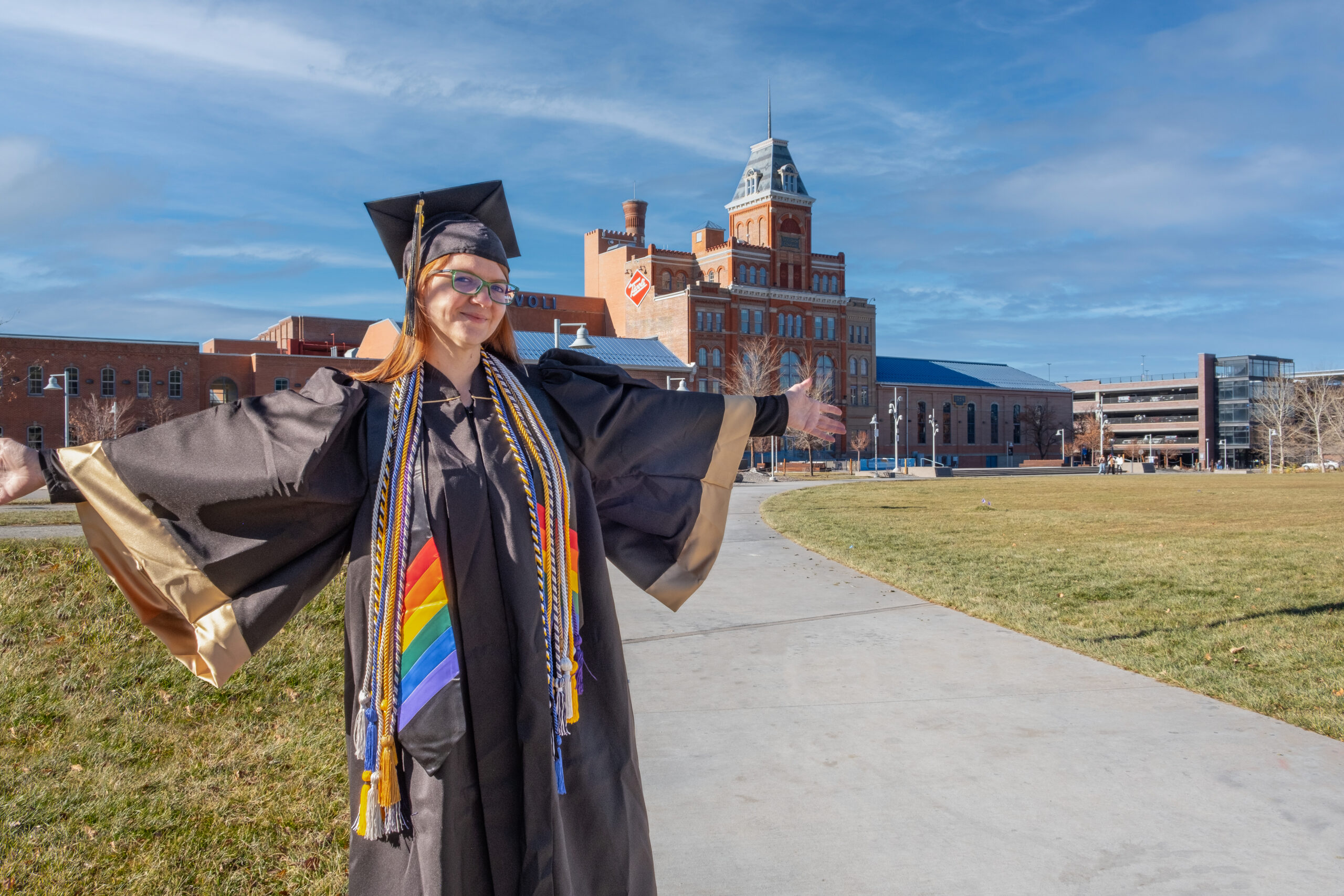 Jami on graduation day at University of Colorado Denver.